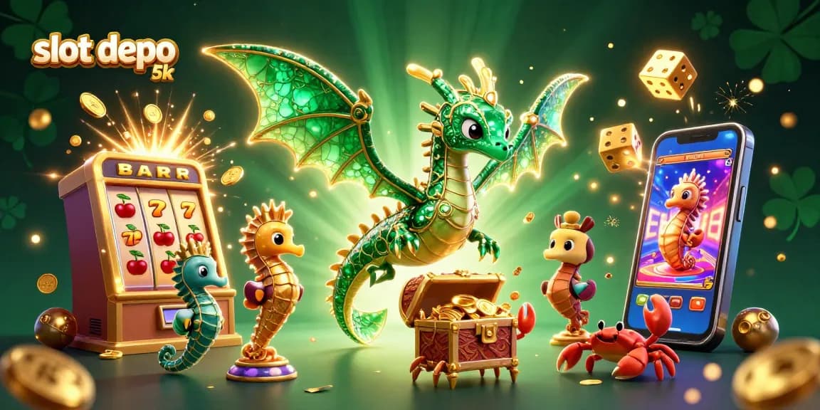 Experience thrilling wins with slot depo 5k characters, capturing exciting casino moments.