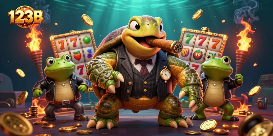 Experience the thrill of winning at 123B Casino with vibrant slot gaming action and dynamic elements.