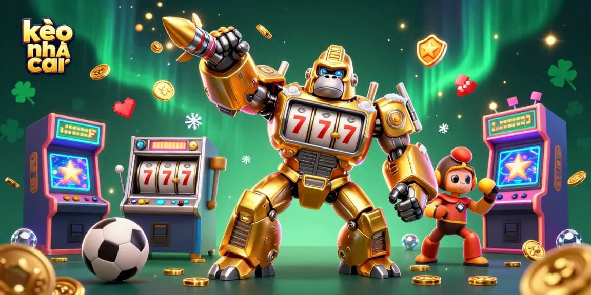 Engage with kèo nhà cái strategies in this vibrant 3D illustration showcasing dynamic gambling elements.