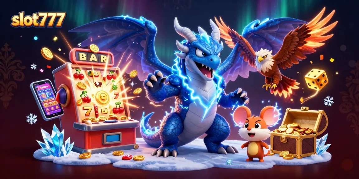 Menangkan jackpot slot777 dengan ilustrasi kasino 3D penuh warna dan detail.