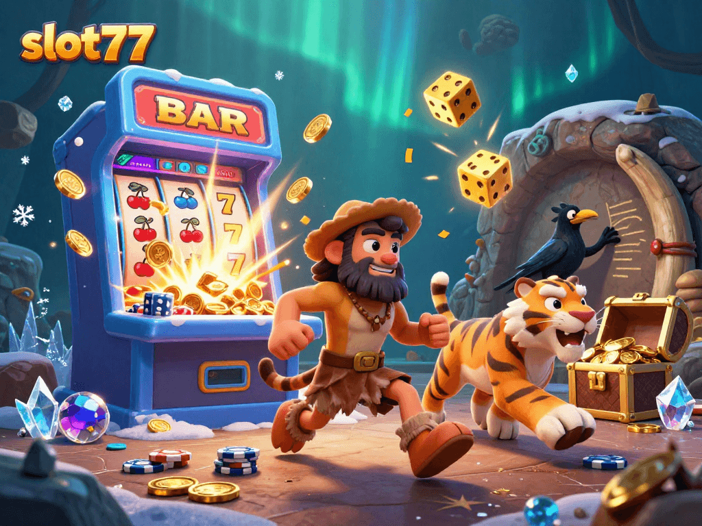 Permainan slot777 memberikan jackpot menggiurkan dengan karakter prasejarah di kasino unik.