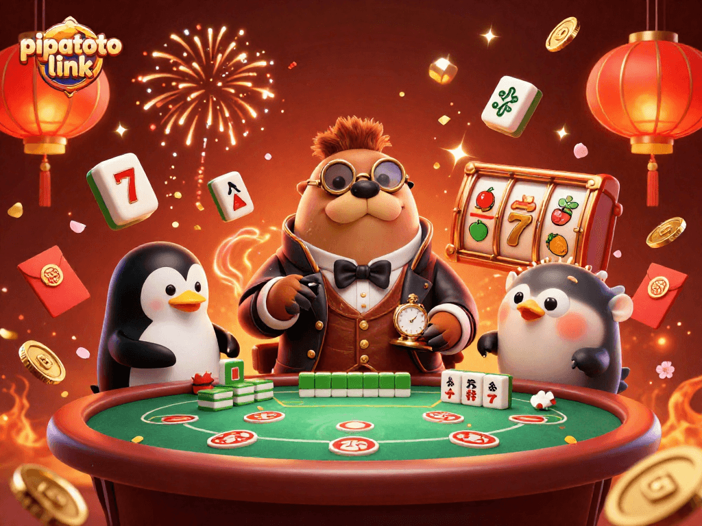 Engage in winning strategies at pipatoto link with an underwater poker scene featuring a walrus, penguin dealer, and pufferfish player.