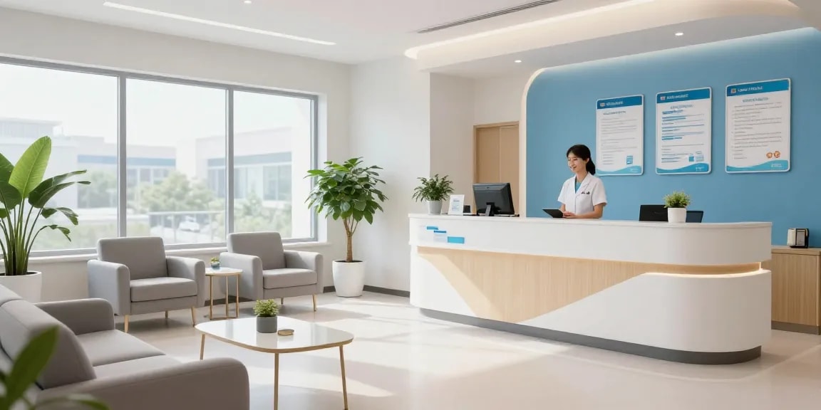David Hoffmeister reviews amidst patient care at a compassionate healthcare facility.