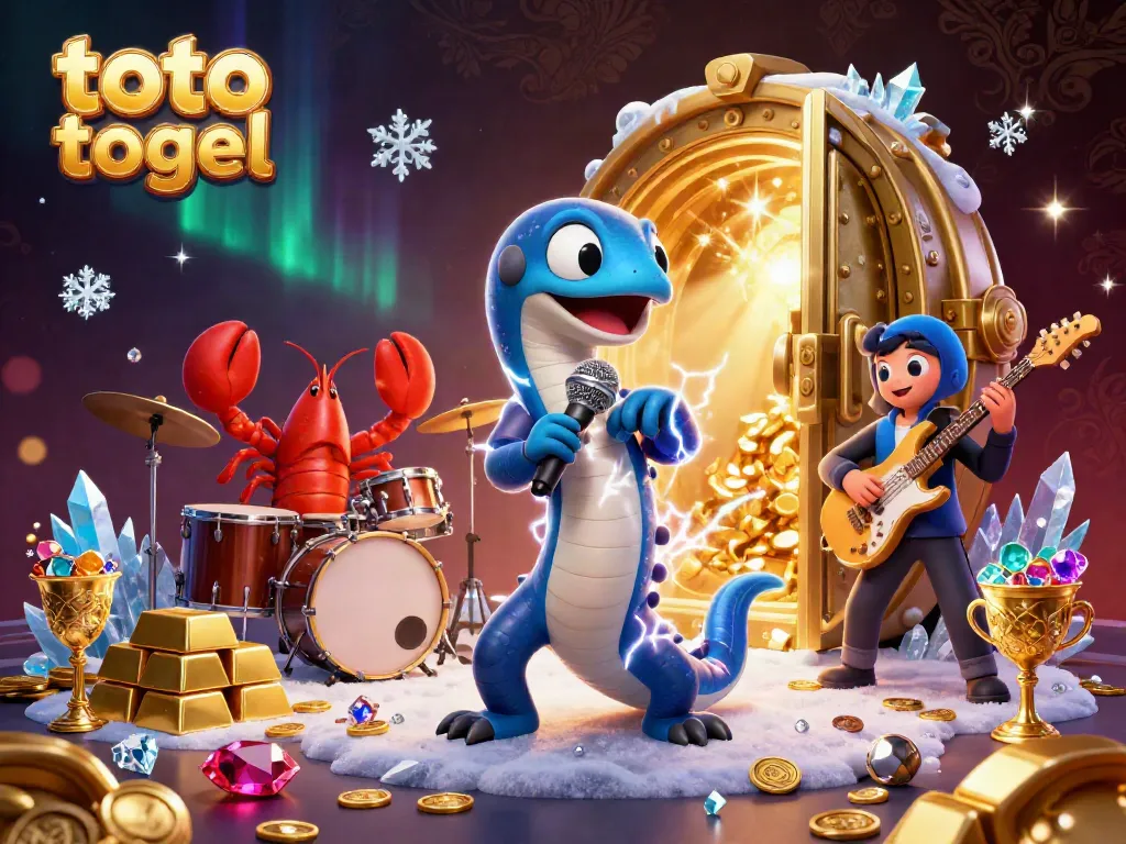 Discover the exciting world of toto togel in a vibrant underwater casino with electric eel DJs and treasures.