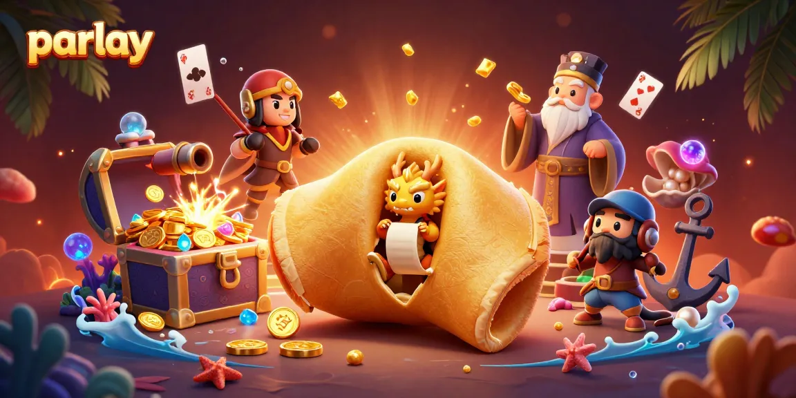 Experience thrilling parlay betting with dynamic casino elements in a vibrant 3D scene.