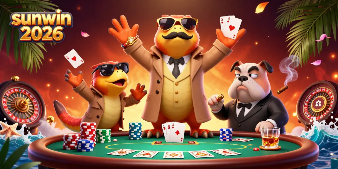 Experience the thrill of sunwin 2026 with three 3D raptors cleverly disguised at a VIP casino lounge.