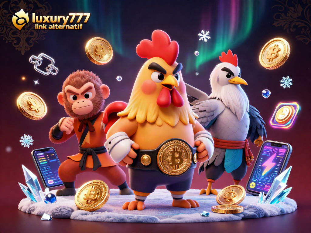 Mengarahkan petaruh menuju kemenangan dengan luxury777 link alternatif dalam ilustrasi kasino 3D menarik.
