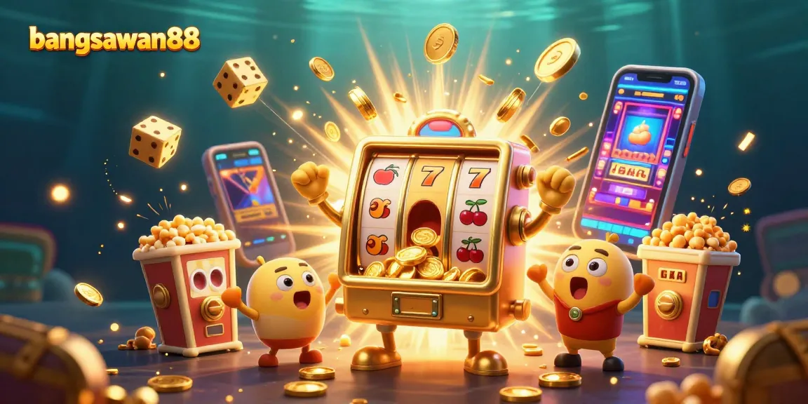 Join the excitement with bangsawan88 as golden slot machines celebrate a jackpot victory.