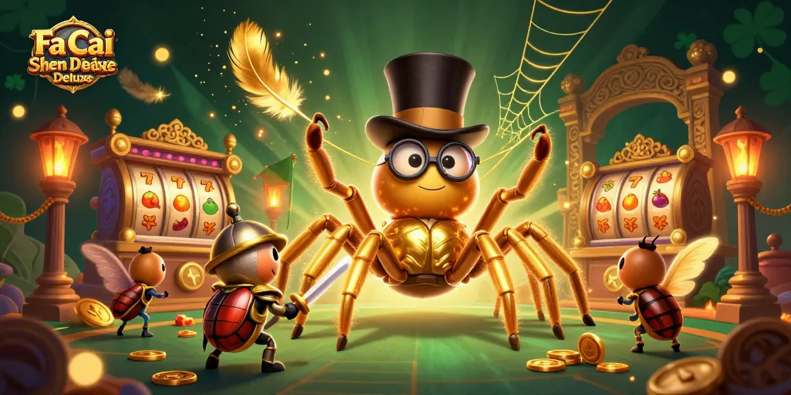 Spin to win with Fa Cai Shen Deluxe, showcasing vibrant slot elements and dynamic casino action.