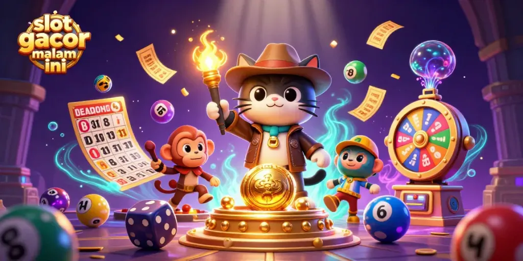 Slot gacor malam ini membawa petualangan mendebarkan di dunia kasino dengan elemen warna-warni dan keberuntungan.