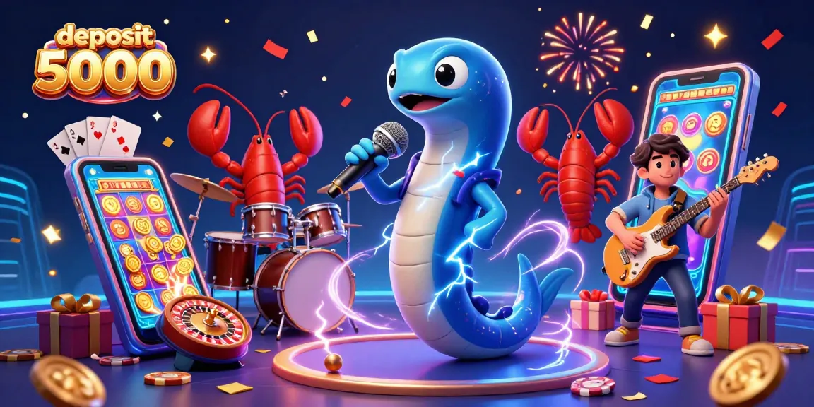 Experience thrilling wins with deposit 5000 at this vibrant underwater casino scene.