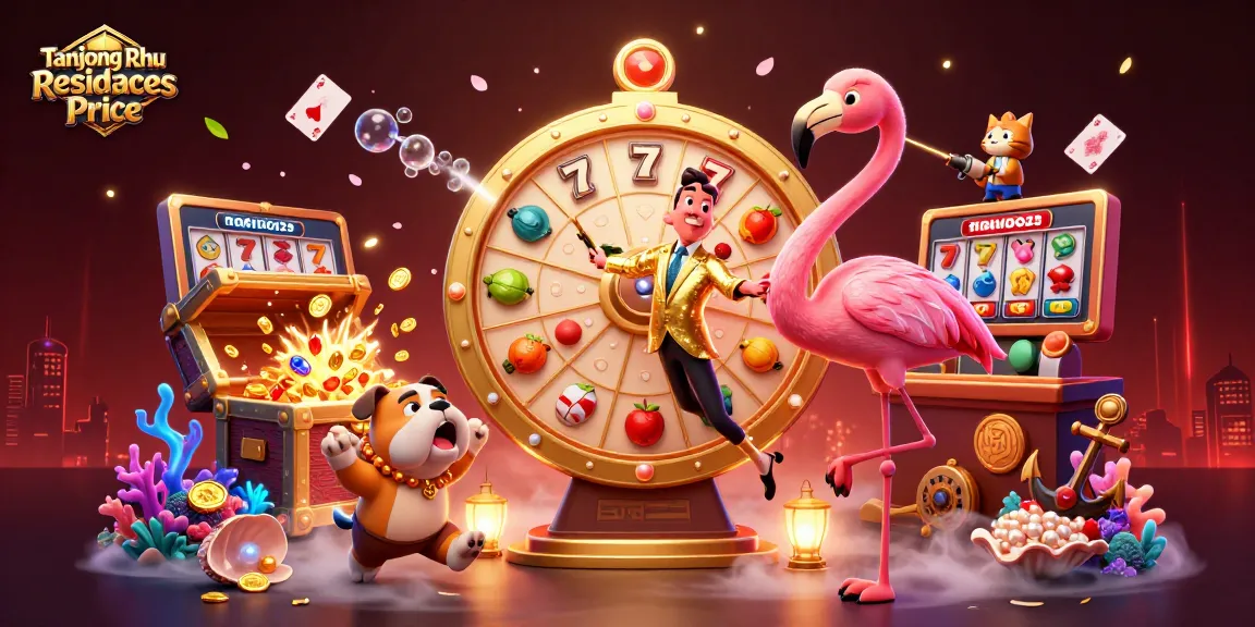 Harga Tanjong Rhu Residences menang dengan memenangkan jackpot slot di ilustrasi kasino 3D yang meriah.