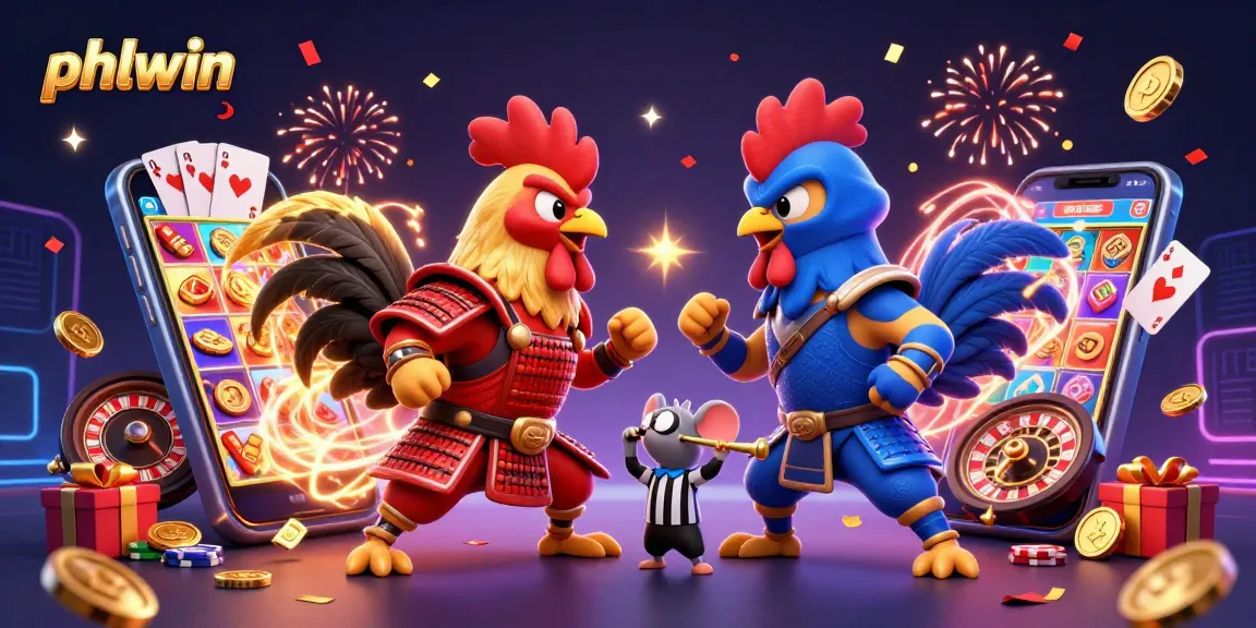Experience thrilling pHwin action with vibrant fighting roosters, dynamic games, and excitement!