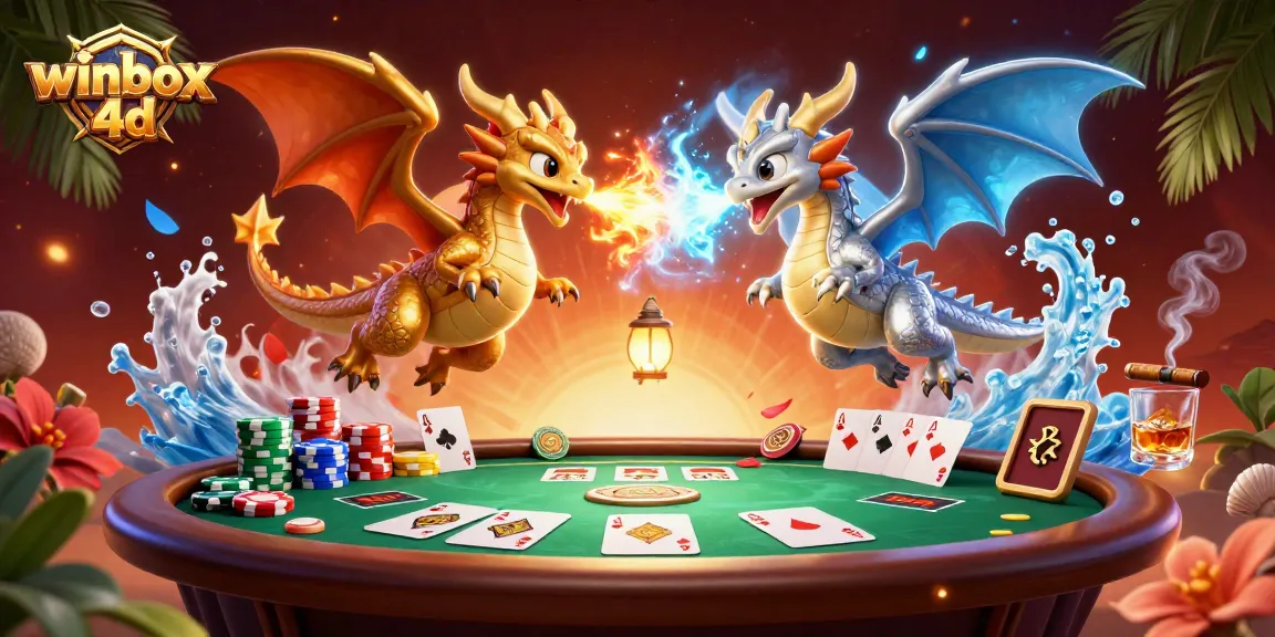 Engage with winbox 4d as dragons represent dynamic poker action amid vibrant casino elements.