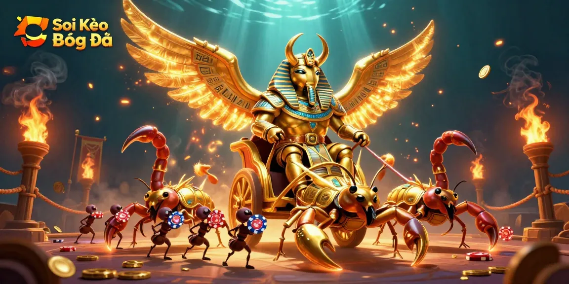 Engage with Soi Kèo Bóng Đá in a vibrant 3D illustration showcasing dynamic sports betting action.