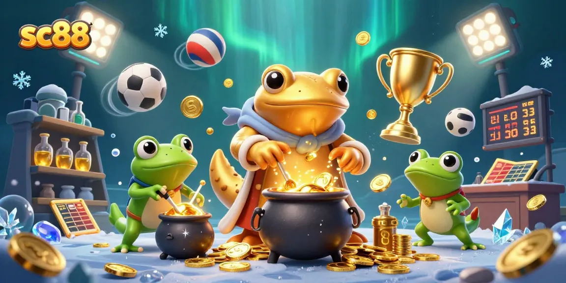 Experience thrilling gaming with sc88's dynamic golden alchemist and sports elements filling the scene.