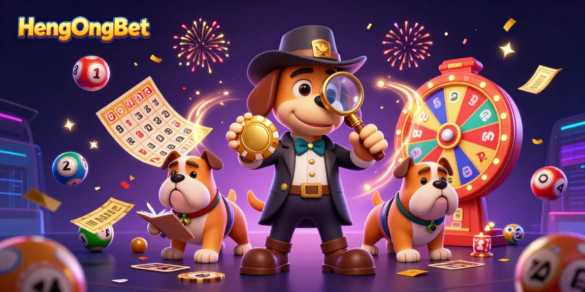 Join the excitement at HengOngBet with vibrant lottery balls and engaging gaming elements.