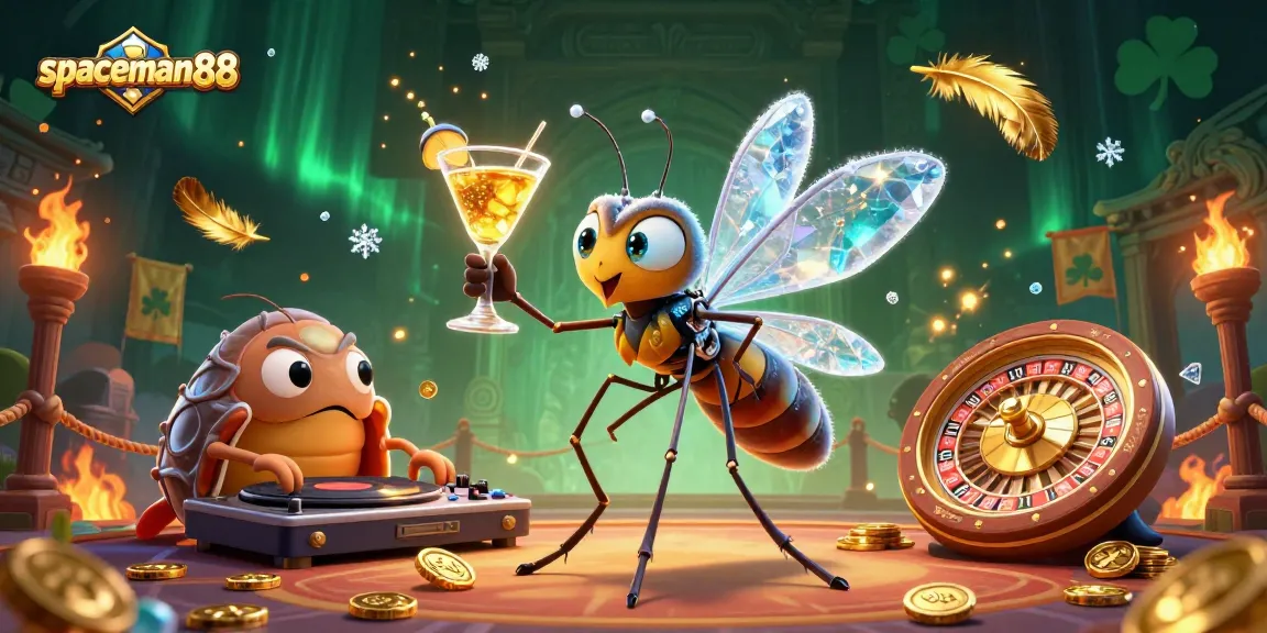 Experience the excitement of spaceman88 with vibrant casino characters and dynamic gaming elements.