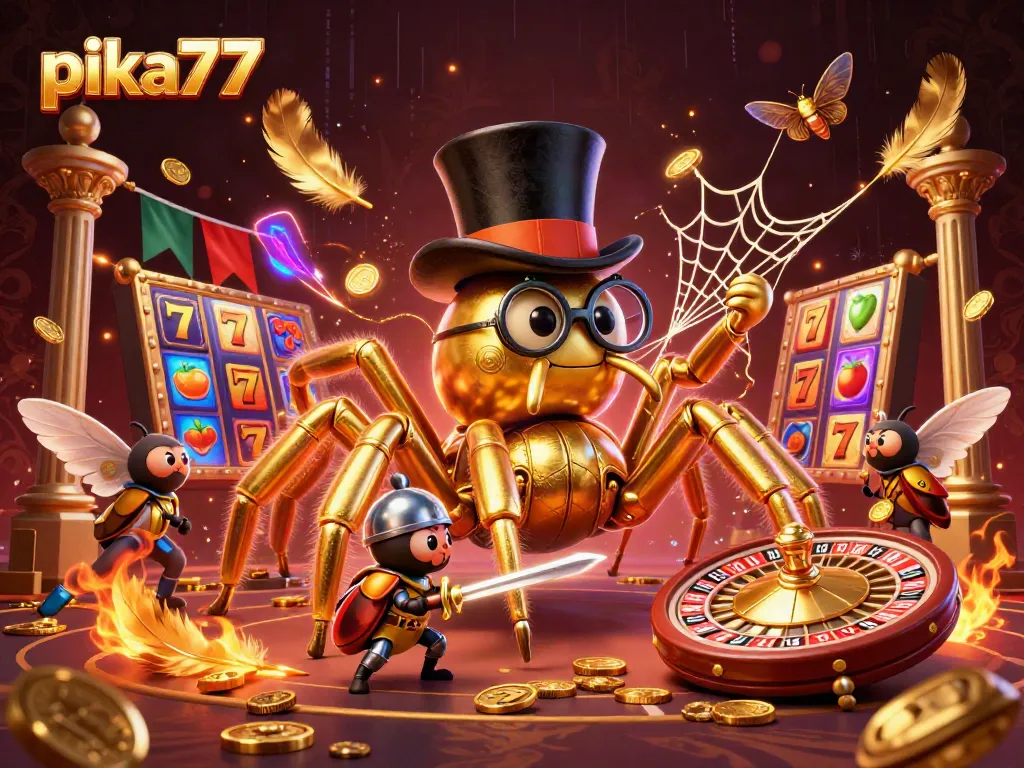 Immerse in exciting gameplay at pika77 with a vibrant casino scene featuring engaging characters and dynamic elements.
