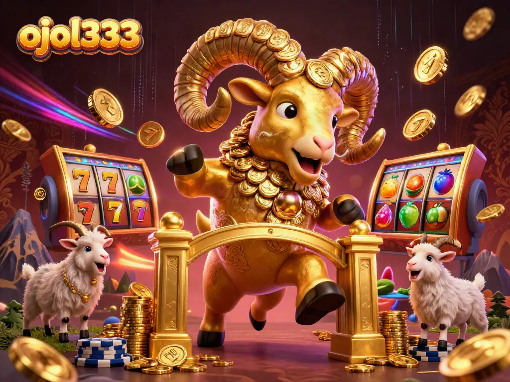 Experience thrilling gameplay in the world of ojol333 as the golden ram charges toward fortune.
