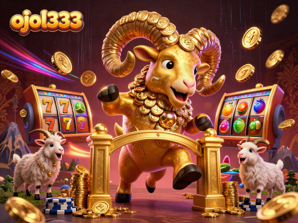 Experience thrilling gameplay in the world of ojol333 as the golden ram charges toward fortune.