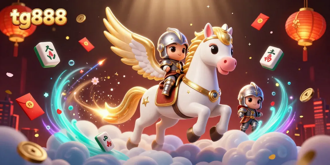 Experience thrilling adventures with tg888 through a magical 3D casino-themed illustration.