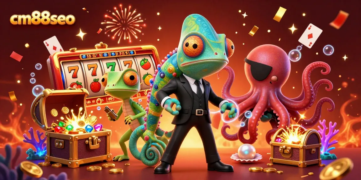 Experience thrilling 3D casino excitement with cm88seo and colorful slot symbols aplenty.