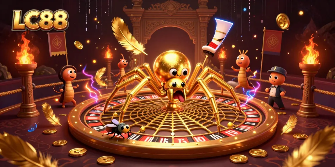 LC88 invites gamblers to spin and win in a vibrant roulette setting with dynamic characters.
