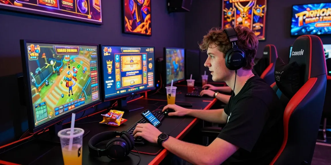 Exciting gaming scene illustrating deposit tanpa minimal feature for online slots, showcasing engagement and vibrant atmosphere.