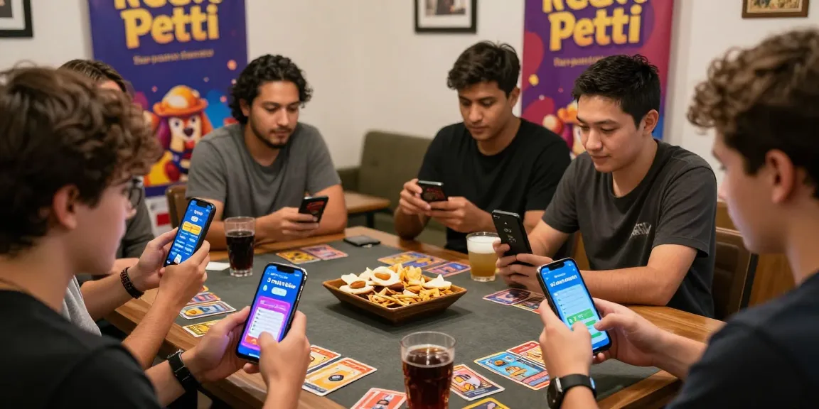 Engaged players enjoying a lively card game on 3Patti Blue app, showcasing excitement and social interaction.