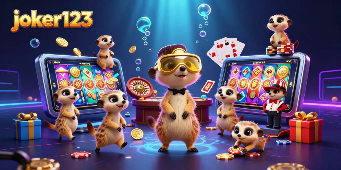 Permainan joker123 dengan meerkat mengelola kasino yang penuh keceriaan.