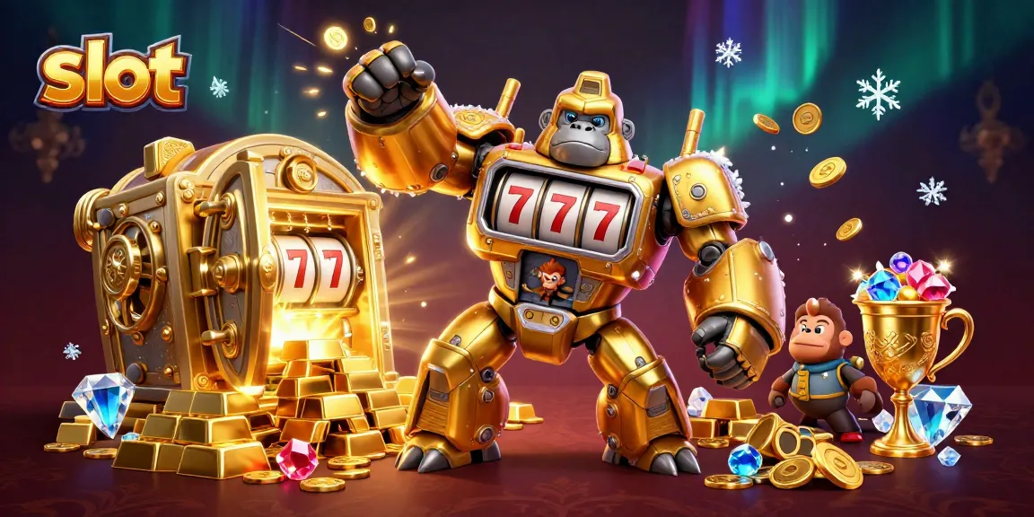 Memenangkan slot dengan kombinasi gambar mengesankan dari mesin slot mewah yang penuh koin dan harta karun yang melimpah.